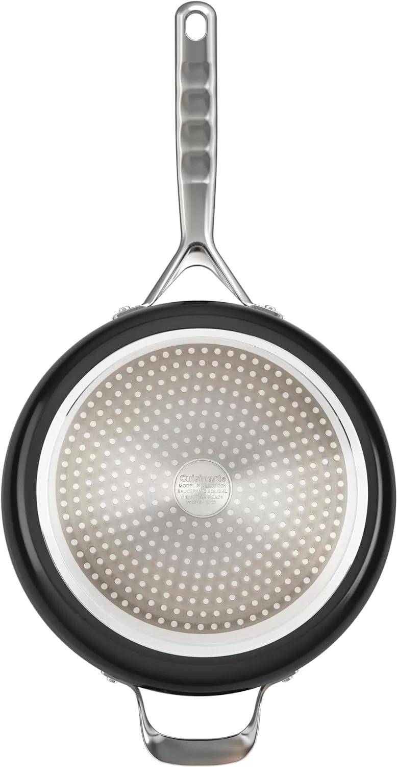 imageCuisinart Culinary Collection 12Piece Pots and Pans Set PURELYCERAMIC Nonstick TealBlack