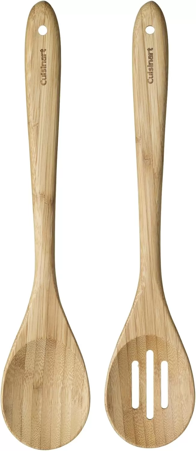 imageCuisinart GreenGourmet Bamboo Basting Brush 15quot x 3quot x 05quotSolid and Slotted 2Pack