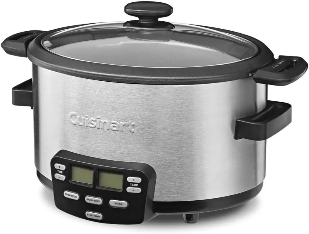 imageCuisinart MSC600 3In1 Cook Central 6Quart MultiCooker Slow Cooker BrownSaute Steamer Silver4 Quarts