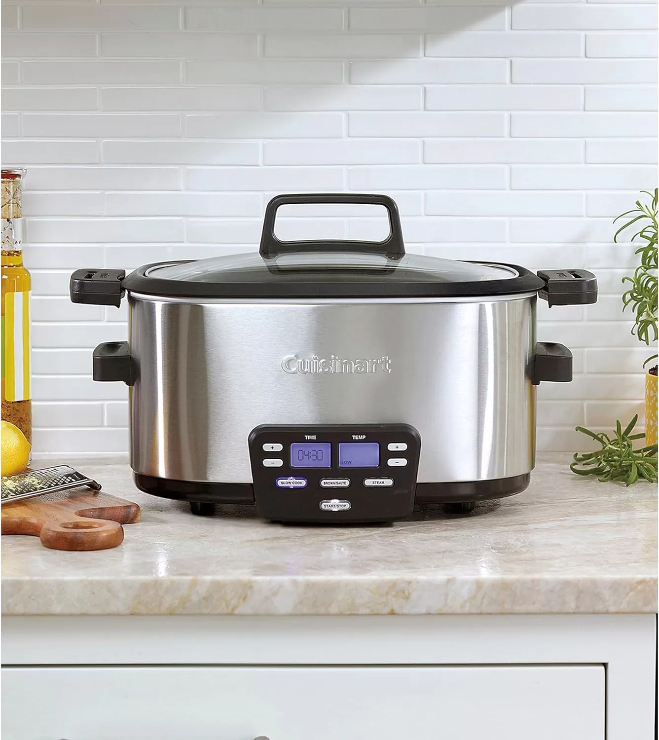 imageCuisinart MSC600 3In1 Cook Central 6Quart MultiCooker Slow Cooker BrownSaute Steamer Silver6 Quarts