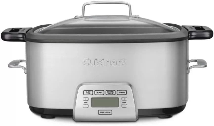 imageCuisinart MSC600 3In1 Cook Central 6Quart MultiCooker Slow Cooker BrownSaute Steamer Silver7 Quarts