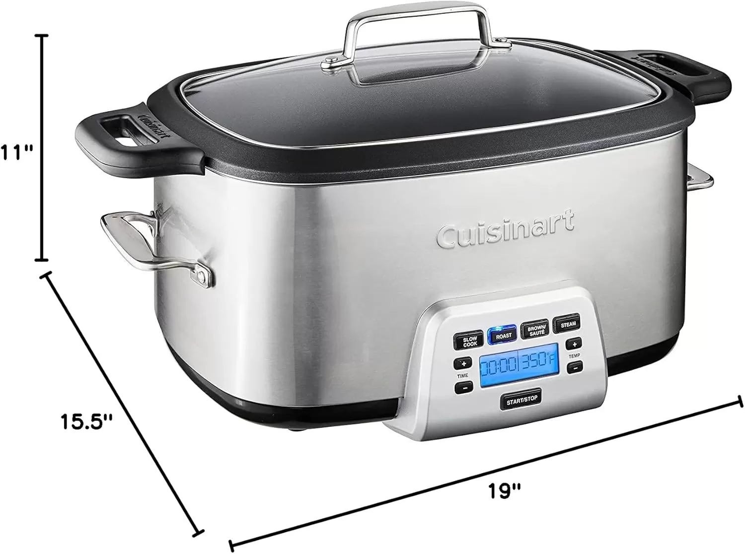imageCuisinart MSC600 3In1 Cook Central 6Quart MultiCooker Slow Cooker BrownSaute Steamer Silver7 Quarts
