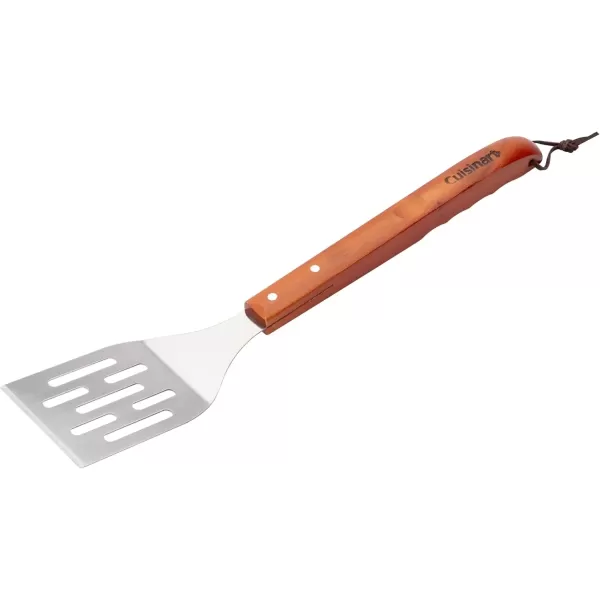 imageCuisinart 13Piece Wooden Grill Tool Set BBQ Accessories ampamp Grill Tools Durable StainlessSteel Utensils with Recycled Plastic Case Spatula Tongs Cleaning Brush ampamp More Grilling Gifts for Men Dad Outdoor Christmas GiftsWooden Handle Tool Set  13Piece
