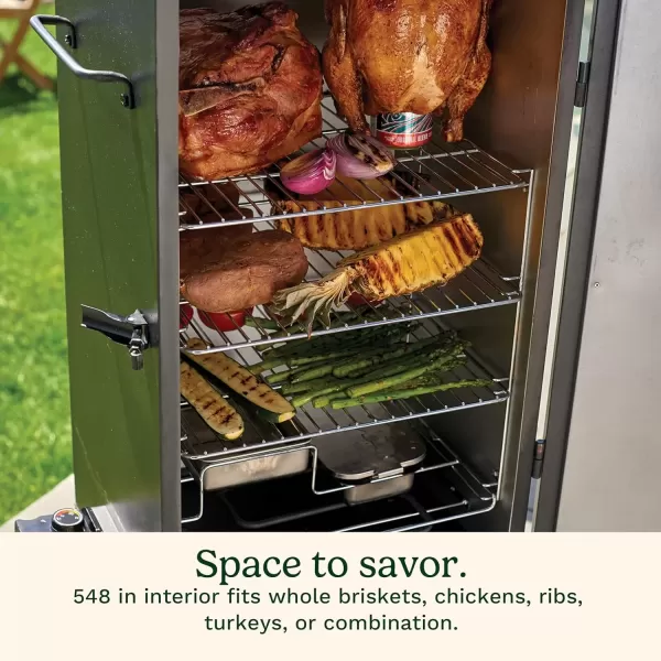 imageCuisinart 30quot Electric Smoker 3 Adjustable Racks Large Capacity BBQ Water ampamp Wood Trays for Smoked Meat Brisket Salmon ampamp Jerky Adjustable Temperature Control