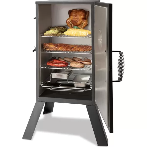 imageCuisinart 30quot Electric Smoker 3 Adjustable Racks Large Capacity BBQ Water ampamp Wood Trays for Smoked Meat Brisket Salmon ampamp Jerky Adjustable Temperature Control