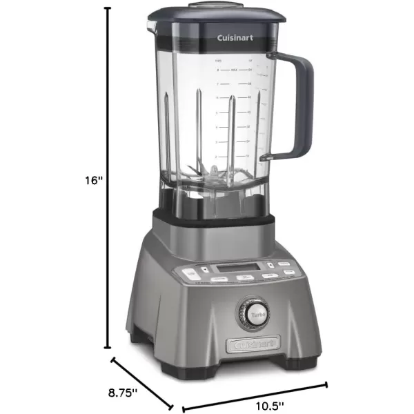 imageCuisinart Blender forShakes Smoothies ampamp More 35 Peak Hurricane Pro Blender Gunmetal CBT2000Gun Metal
