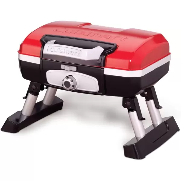 imageCuisinart CGG180T Petit Gourmet Portable Tabletop Propane Gas Grill Red 176 x 186 x 118InchPetit Gourmet Tabletop Gas Grill  Red