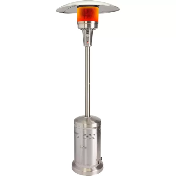 imageCuisinart COH300 Propane Push Start Ignition 47000 BTU Burner Heats up to 200 sq ft 32quot L x 85quot H Stainless Steel Outdoor Patio HeaterStainless Steel Outdoor Patio Heater