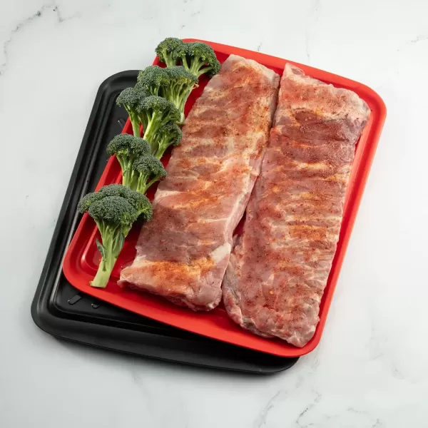imageCuisinart CPK200 Grilling Prep and Serve Trays Black and Red Large 17 x 10 5Large 18 x 145