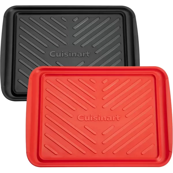 imageCuisinart CPK200 Grilling Prep and Serve Trays Black and Red Large 17 x 10 5Medium  17 x 105