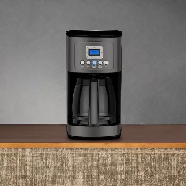 imageCuisinart Coffee Maker 14Cup Glass Carafe Fully Automatic for Brew Strength Control ampamp 14 Cup Setting Stainless Steel DCC3200P1Black Stainless Steel