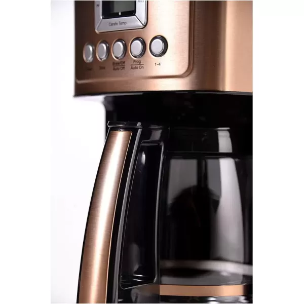 imageCuisinart Coffee Maker 14Cup Glass Carafe Fully Automatic for Brew Strength Control ampamp 14 Cup Setting Stainless Steel DCC3200P1Copper Stainless