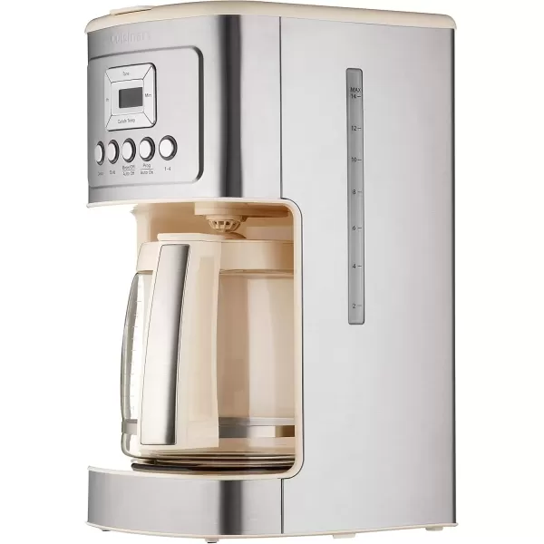 imageCuisinart Coffee Maker 14Cup Glass Carafe Fully Automatic for Brew Strength Control ampamp 14 Cup Setting Stainless Steel DCC3200P1Cream