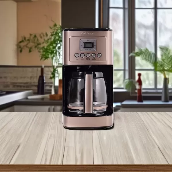 imageCuisinart Coffee Maker 14Cup Glass Carafe Fully Automatic for Brew Strength Control ampamp 14 Cup Setting Stainless Steel DCC3200P1Umber