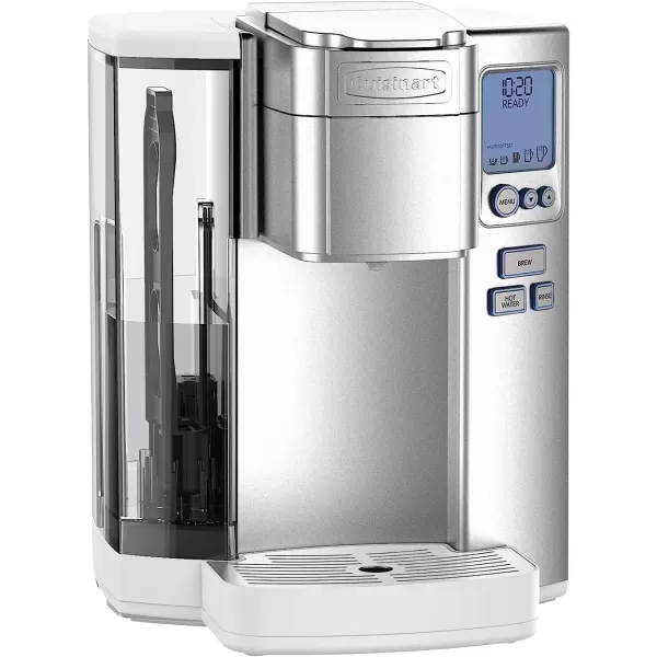 imageCuisinart Coffee Maker Single Serve 72Ounce Reservoir Coffee Machine Programmable Brewing ampamp Hot Water Dispenser Stainless Steel SS10P1SilverWhite