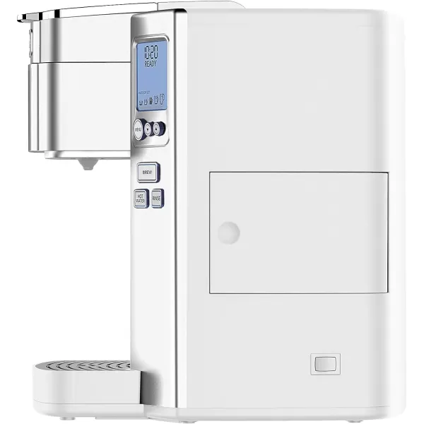 imageCuisinart Coffee Maker Single Serve 72Ounce Reservoir Coffee Machine Programmable Brewing ampamp Hot Water Dispenser Stainless Steel SS10P1SilverWhite