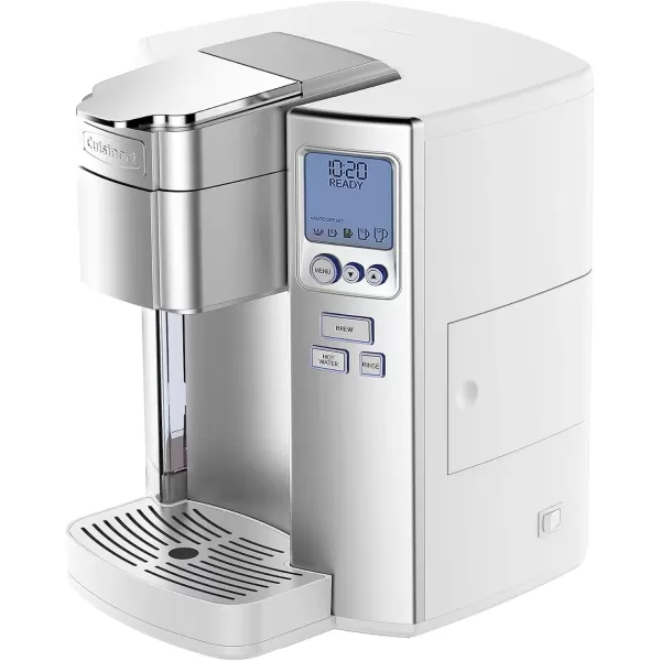 imageCuisinart Coffee Maker Single Serve 72Ounce Reservoir Coffee Machine Programmable Brewing ampamp Hot Water Dispenser Stainless Steel SS10P1SilverWhite