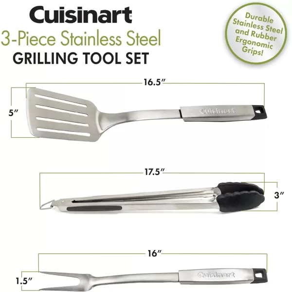 imageCuisinart Deluxe Grill Tool Set 20Piece BBQ Kit with Aluminum Case ampamp Digital Temperature Fork Spatula Tongs Grill Accessories ampamp Utensils Grilling Set for CookoutDeluxe Grill Set  20Piece