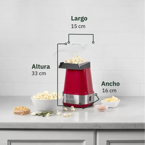 imageCuisinart EasyPop Hot Air Popcorn Maker RedEasy Pop Red