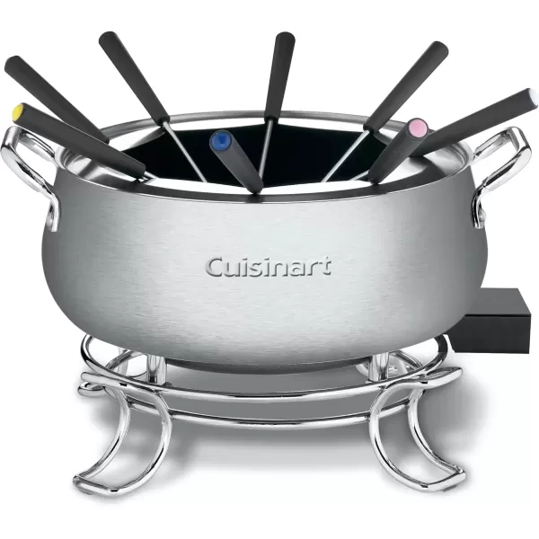 imageCuisinart Fondue Pot 3 Quart For Chocolate Cheese Broth Oil Stainless Steel CFO3SSP1Pot
