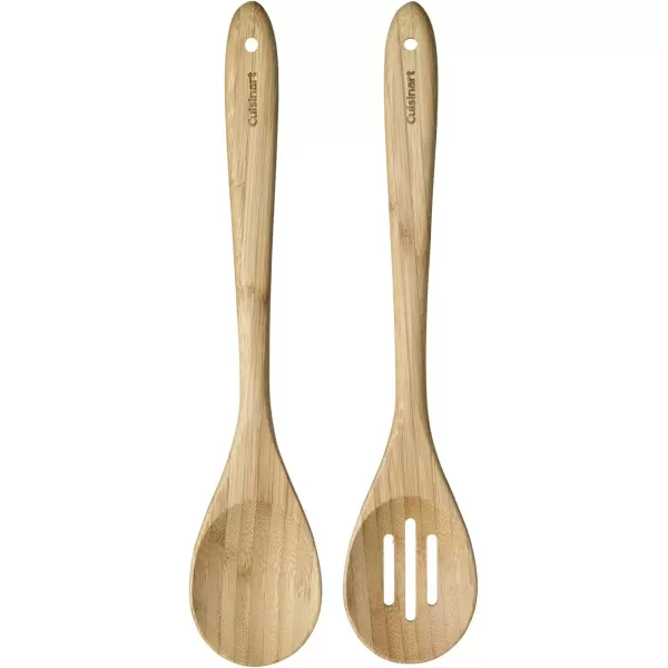imageCuisinart GreenGourmet Bamboo Basting Brush 15quot x 3quot x 05quotSolid and Slotted 2Pack