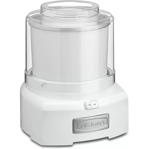 imageCuisinart Ice Cream Maker Machine 15 Quart Sorbet Frozen Yogurt Maker Double Insulated White ICE21P1