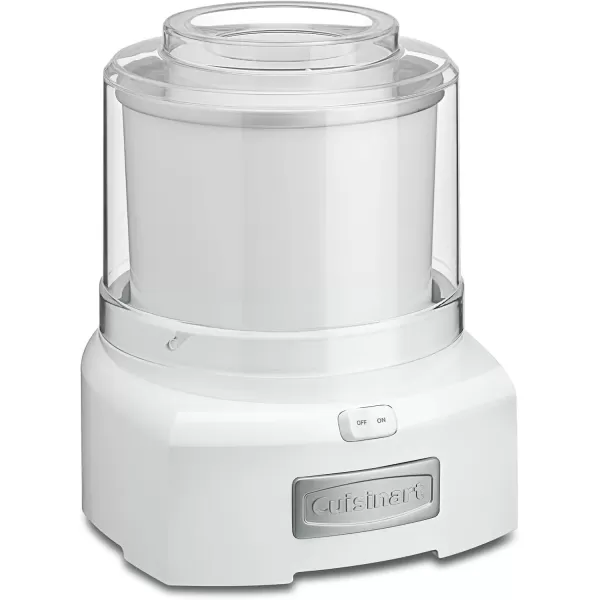 imageCuisinart Ice Cream Maker Machine 15 Quart Sorbet Frozen Yogurt Maker Double Insulated White ICE21P1
