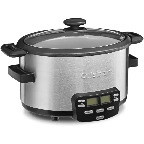 imageCuisinart MSC600 3In1 Cook Central 6Quart MultiCooker Slow Cooker BrownSaute Steamer Silver4 Quarts