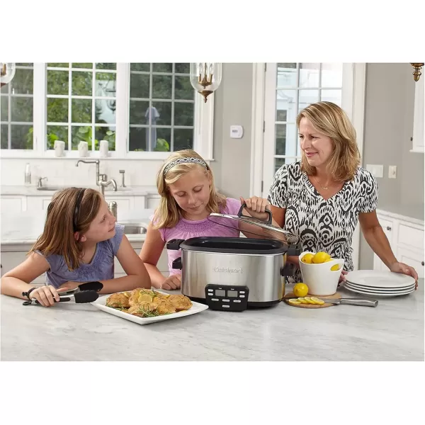 imageCuisinart MSC600 3In1 Cook Central 6Quart MultiCooker Slow Cooker BrownSaute Steamer Silver6 Quarts