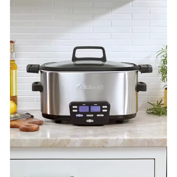 imageCuisinart MSC600 3In1 Cook Central 6Quart MultiCooker Slow Cooker BrownSaute Steamer Silver6 Quarts