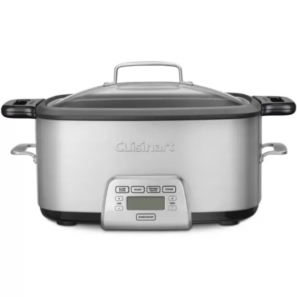 imageCuisinart MSC600 3In1 Cook Central 6Quart MultiCooker Slow Cooker BrownSaute Steamer Silver7 Quarts
