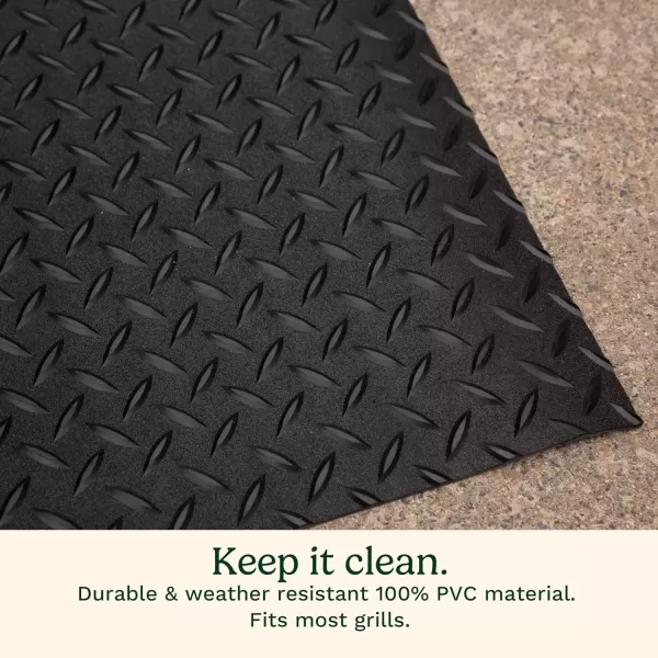imageCuisinart Premium Deck ampamp Grill Mat 65quot x 36quot NonSlip Rubber Mat for BBQ Griddle ampamp Grill All Season Protection Patio Deck ampamp Porch MatPremium Deck and Patio Grill Mat