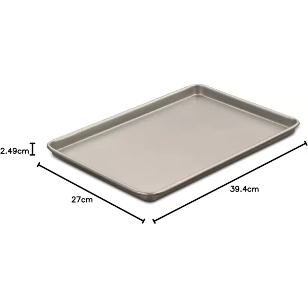imageCuisinart 17Inch Chefs Classic Nonstick Bakeware Cookie Sheet ChampagneBaking Sheet