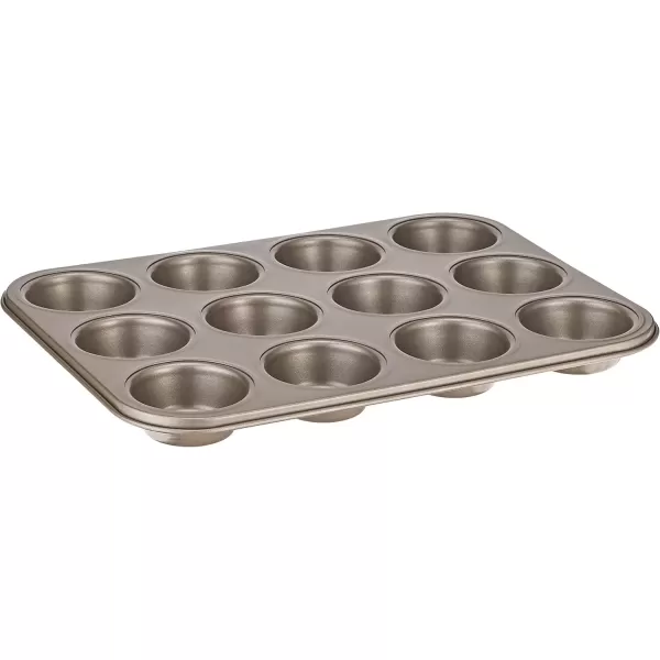 imageCuisinart 17Inch Chefs Classic Nonstick Bakeware Cookie Sheet ChampagneMuffin Pan