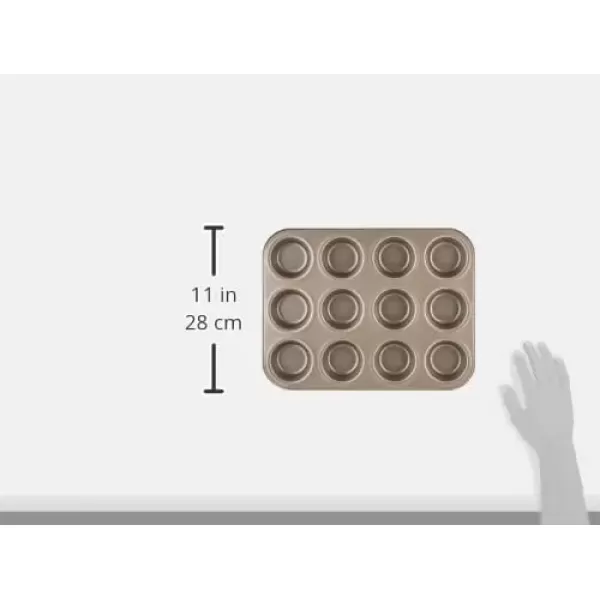 imageCuisinart 17Inch Chefs Classic Nonstick Bakeware Cookie Sheet ChampagneMuffin Pan
