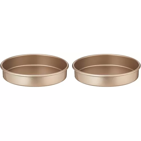 imageCuisinart 17Inch Chefs Classic Nonstick Bakeware Cookie Sheet ChampagneRound Cake Pan