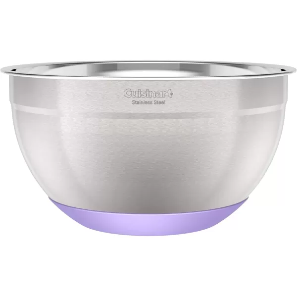imageCuisinart 3Piece Stainless Steel Mixing Bowls with Nonslip Base 15qt 3qt ampamp 5qt