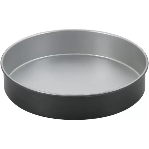 imageCuisinart 9Inch Round Cake Pan Chefs Classic Nonstick Bakeware Silver AMB9RCKSilverBlack