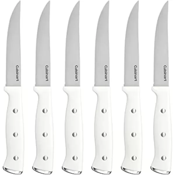 imageCuisinart C77WTR6PSK White Triple Rivet Steak Knife Set 6 pc