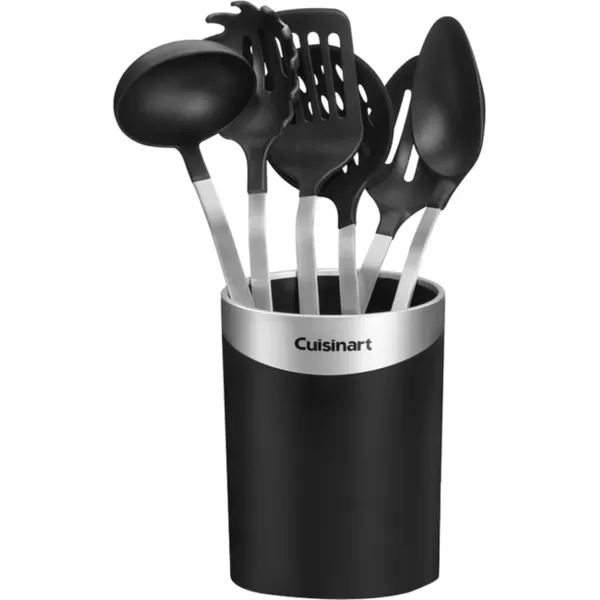 imageCuisinart CTG00BCR7 Barrel Crock with Tools BlackSilver Set of 7 15quot x 55quot dia