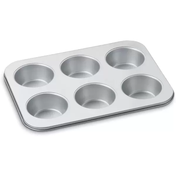 imageCuisinart Chefs Classic Nonstick Bakeware 6Cup Jumbo Muffin Pan SilverJumbo Muffin Pan