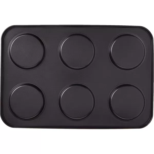 imageCuisinart Chefs Classic Nonstick Bakeware 6Cup Jumbo Muffin Pan SilverMuffin Top Pan