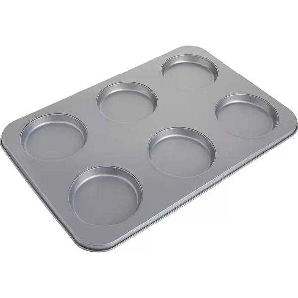 imageCuisinart Chefs Classic Nonstick Bakeware 6Cup Jumbo Muffin Pan SilverMuffin Top Pan