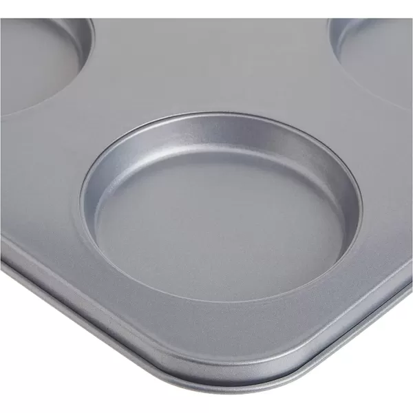 imageCuisinart Chefs Classic Nonstick Bakeware 6Cup Jumbo Muffin Pan SilverMuffin Top Pan