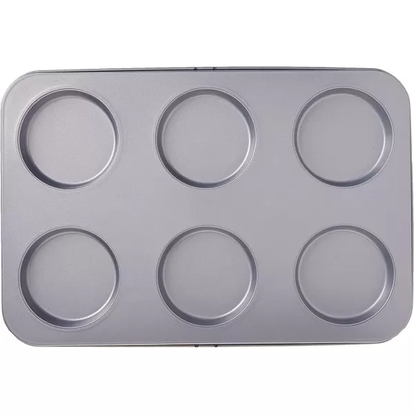 imageCuisinart Chefs Classic Nonstick Bakeware 6Cup Jumbo Muffin Pan SilverMuffin Top Pan