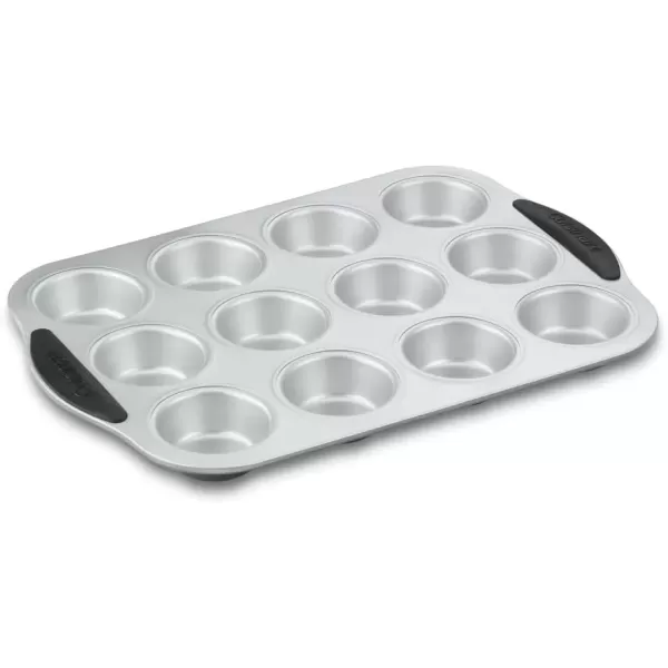 imageCuisinart Easy Grip Bakeware 12Cup Muffin PanBlackSilver