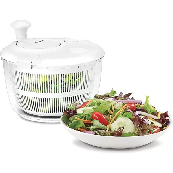 imageCuisinart Large Salad Spinner Wash Spin ampamp Dry Salad Greens Fruits ampamp Vegetables 5qt CTG00SASGloss White