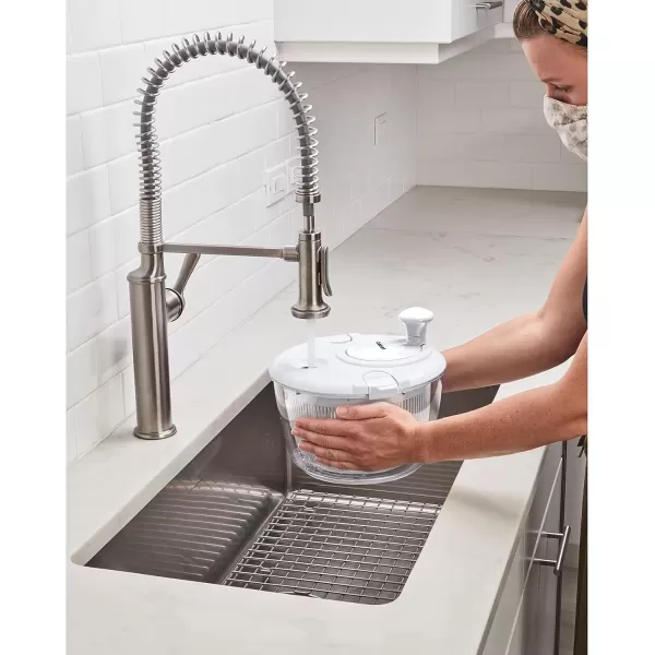 imageCuisinart Large Salad Spinner Wash Spin ampamp Dry Salad Greens Fruits ampamp Vegetables 5qt CTG00SASGloss White