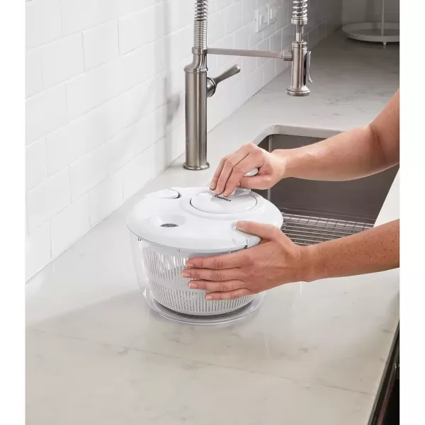 imageCuisinart Large Salad Spinner Wash Spin ampamp Dry Salad Greens Fruits ampamp Vegetables 5qt CTG00SASGloss White