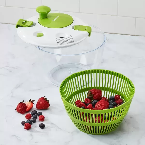 imageCuisinart Large Spin Stop Salad Spinner Wash Spin ampamp Dry Salad Greens Fruits ampamp Vegetables 5qt CTG00SAS15 QtNew